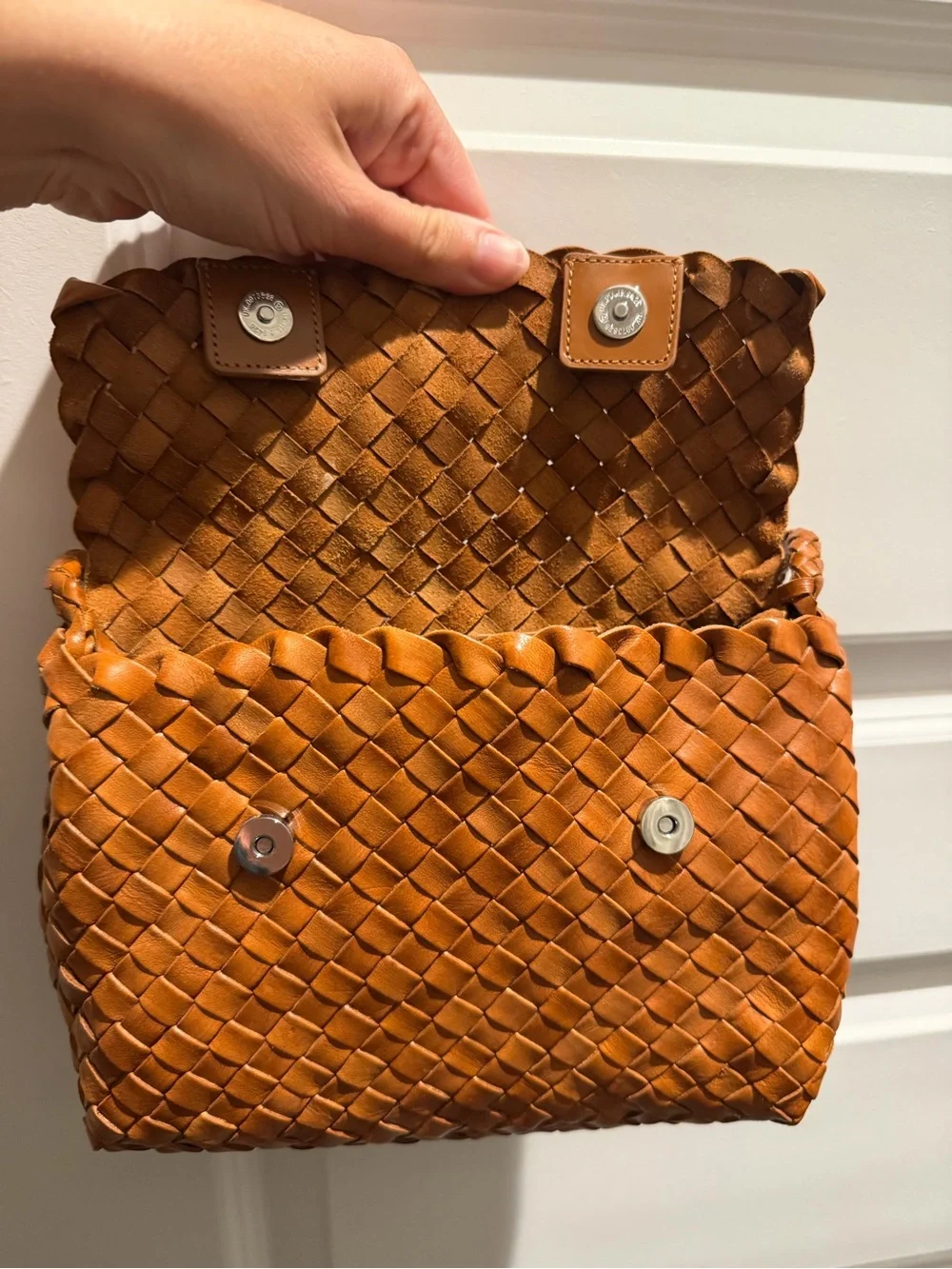 Loeffler Randall Billie Woven Leather Shoulder Bag - Picture 5 of 6